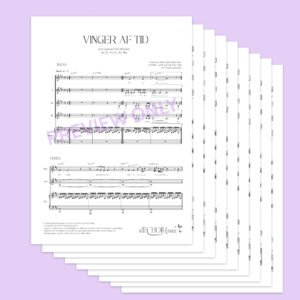 Vinger af tid noder til korarrangement af Signe Sørensen - preview only